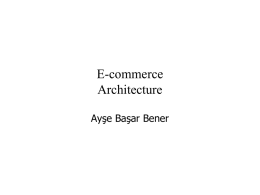 E-commerce Architecture