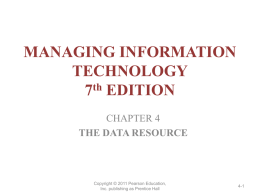 Ch 4 - Data Resource