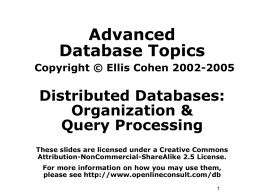 CS 579 Database Systems