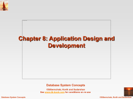 Chapter 21:Application Development and Administration