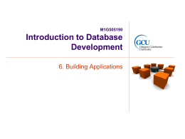 Introduction to Database Development