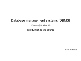 with DBMS