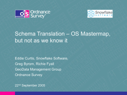 Schema Translation – OS MasterMap, but not as we know it