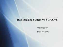 Bug Tracking System vs SVN/CVS