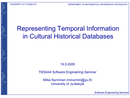 Representing Culture Historical Temporal Information In Relational