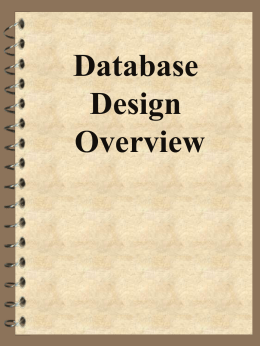 Database Overview - Academic Csuohio