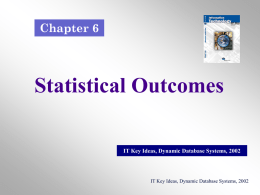 7_Statistical Outcomes