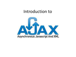 Intro to AJAX Part I