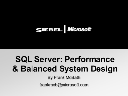 Siebel Systems & Microsoft