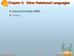 Query-by-Example (QBE)
