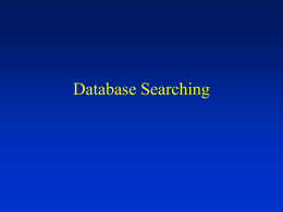 Database Searching