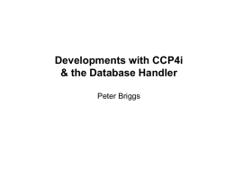 CCP4i developments