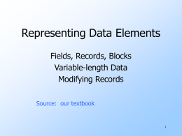 Representing Data Elements