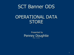 Banner ODS Training Manual