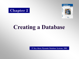 2_Creating A Database