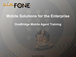 OneBridge Mobile Agent