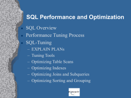 SQL Tuning Training
