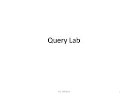 Query Lab - La Salle University