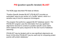 PSI-blast slides