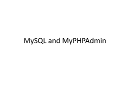 MySQL - La Salle University