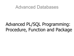 PL/SQL2