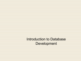Chapter 2 of Database Design, Application Development and
