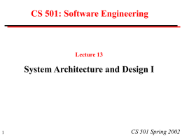 CS 501 Spring 2002