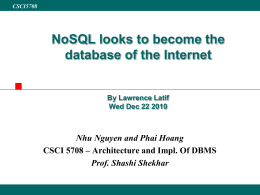 NoSQL looks to become the database of the Internet