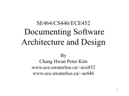 Documenting Software Architecture Tutorial
