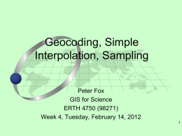 Geocoding