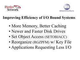 Validate That System Is Actually I/O Bound