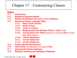 Chapter 4 – Control Structures Part 1