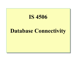 Database Connectivity PowerPoint Slides