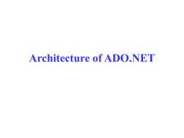 Components of .NET Provider