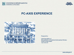 pc-axis experience
