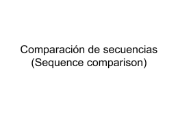 Comparación de secuencias