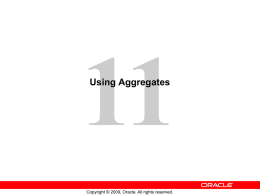 Aggregate Tables - dbmanagement.info