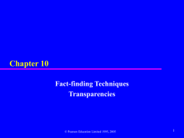 Using Fact-Finding Techniques