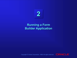Les02-Running a Form Builder Application