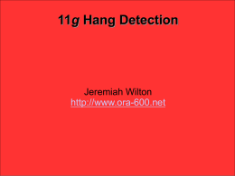 11g Hang Detection