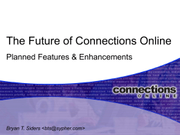 Bryan T. Siders  - Connections Online