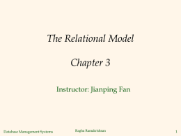 The Relational Model - Department of Computer Science | UNC