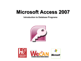 Microsoft Access - Houston Public Library