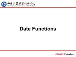 Date Functions