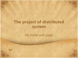 Project presentation