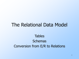 Relational Model - The Stanford University InfoLab