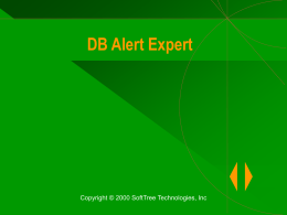 DB Alert Expert - SoftTree Technologies, Inc.