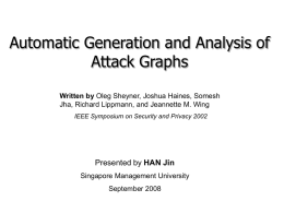 Attack Graph - Singapore Management University
