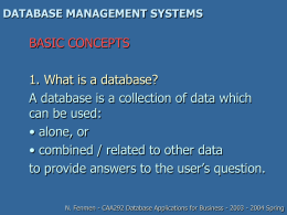 database management systems