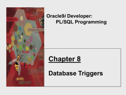 PL/SQL Programming Chapter 8 Database